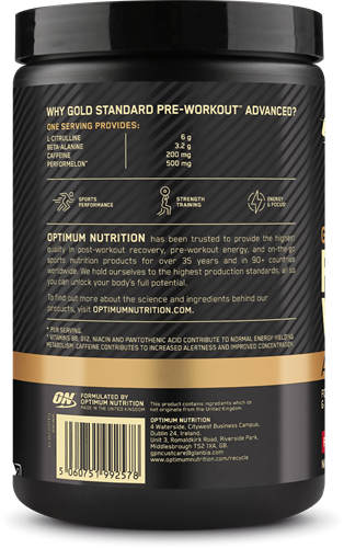 Optimum Nutrition Gold Standard Pre-workout Advanced Fruit Punch (420 g)-3