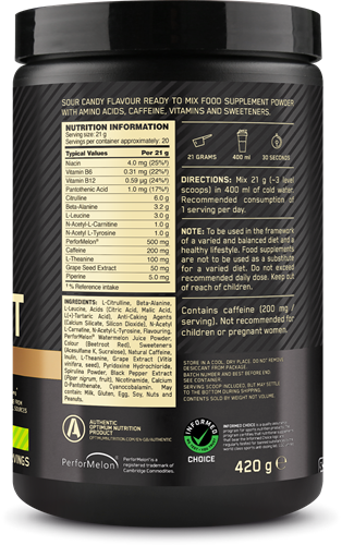 Optimum Nutrition Gold Standard Pre-workout Advanced Sour Gummy (420 g)-2