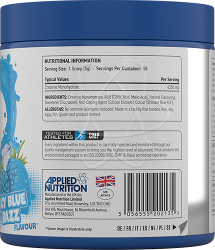 Applied Nutrition Flavoured Creatine Icy Blue Razz (250 g)-2