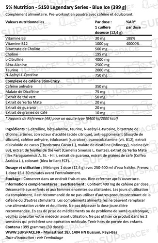 5% Nutrition 5150 Legendary Series Blue Ice (399 g)-1