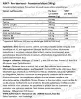 AK47 Pre-Workout Framboise bleue (240 g)-1
