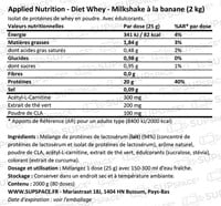 Applied Nutrition Diet Whey Milkshake à la banane (1800 g)-1