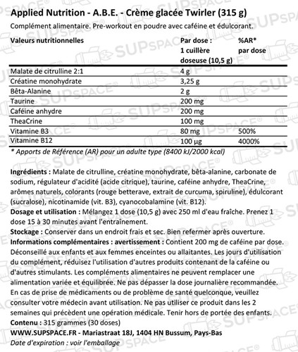Applied Nutrition ABE Ultimate Pre-Workout Twirler Ice Cream (315 g)-1