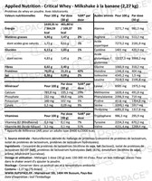 Critical Whey Milkshake à la banane (2000 g)-1