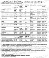 Critical Whey Milkshake à la fraise (900 g)-1