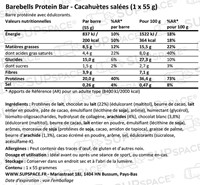Barebells Protein Bar Cacahuètes salées (1 x 55 g)-1