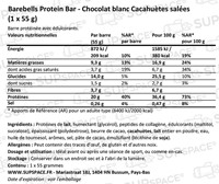 Barebells Protein Bar Chocolat blanc Cacahuètes salées (1 x 55 g)-1