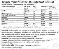 Barebells Vegan Protein Bar Chocolate Dough (12 x 55 g)-1
