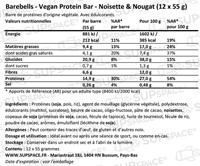 Barebells Vegan Protein Bar Noisette Nougat (12 x 55 g)-1
