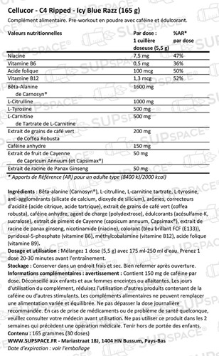 C4 Ripped Icy Blue Razz (30 doses)-1
