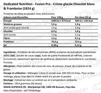 Dedicated Nutrition Fusion Pro Crème glacée Chocolat blanc & Framboise (1814 g)-1