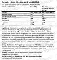 Super Mass Gainer Fraise (2900 g)-1