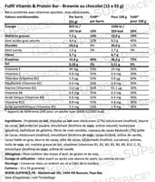 Fulfil Vitamin & Protein Bar Brownie au chocolat (15 x 55 g)-1
