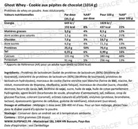 Ghost Whey Cookie aux pépites de chocolat (1014 g)-1
