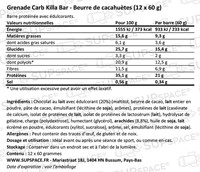 Grenade Carb Killa Protein Bar Beurre de cacahuètes (12 x 60 g)-1