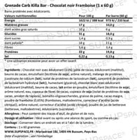 Grenade Carb Killa Protein Bar Chocolat noir Framboise (1 x 60 g)-1