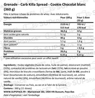 Carb Killa Spread Cookie Chocolat blanc (360 g)-1