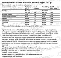 M&M's HiProtein Crispy Bar (12 x 52 g)-1