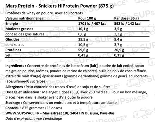 Snickers HiProtein Powder (875 g)-1