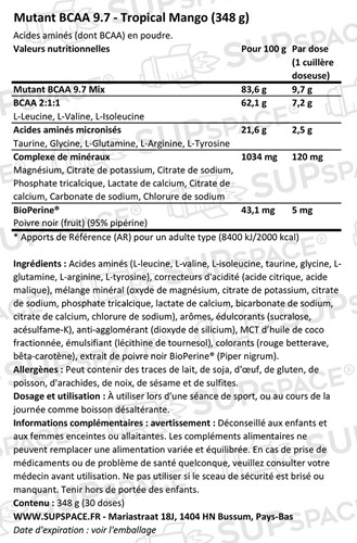 Mutant BCAA 9.7 Tropical Mango (348 g)-1