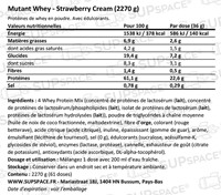Mutant Whey Strawberry Cream (2270 g)-1