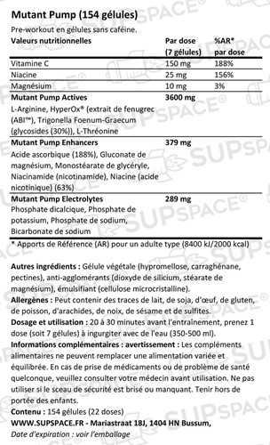 Mutant Pump (154 gélules)-1