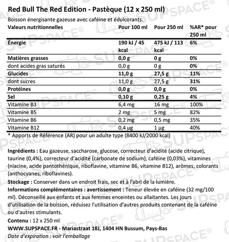 Red Bull Red Edition Pastèque (12 x 250 ml)-1