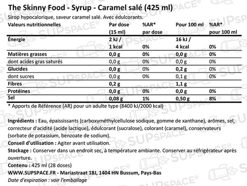 Skinny Syrup Caramel salé (425 ml)-1