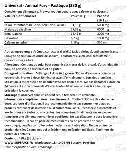 Animal Fury Pastèque (330 g)-1