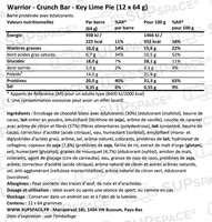 Warrior Crunch Bar Key Lime Pie (12 x 64 g)-1