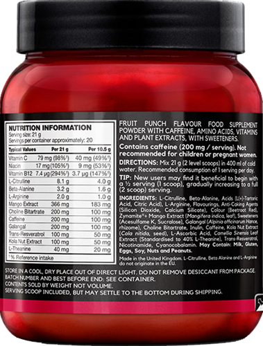 BSN N.O.-XPLODE VASO Fruit Punch (420 g)-2