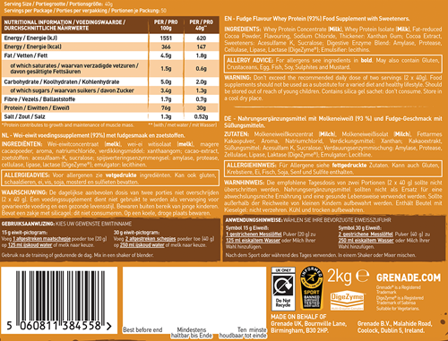 Grenade Protein Fudged Up (2000 g)-2