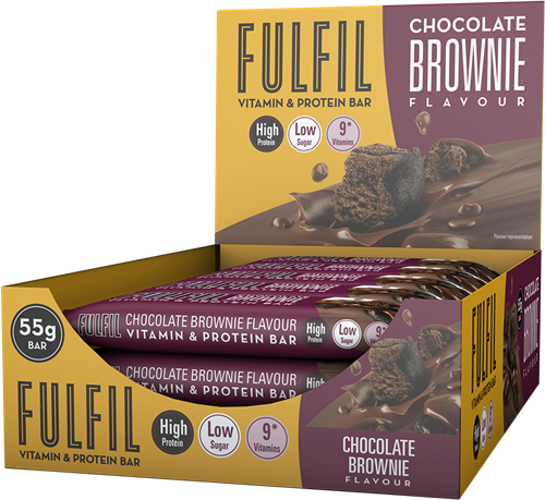 Fulfil Vitamin & Protein Bar Brownie au chocolat (15 x 55 g)