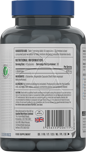 Applied Nutrition Glutamine 4K (120 gélules)-2