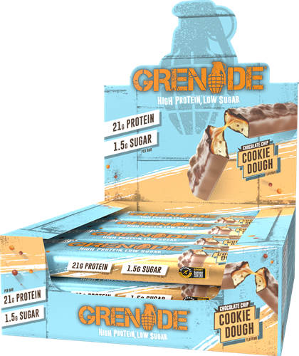 Grenade Carb Killa Protein Bar Pâte à cookie et Pépites de chocolat (12 x 60 g)