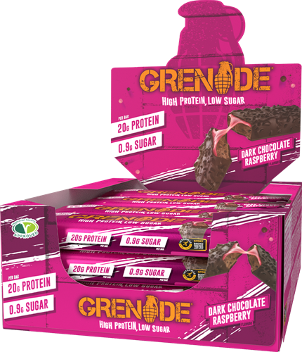 Grenade Carb Killa Protein Bar Chocolat noir Framboise (12 x 60 g)