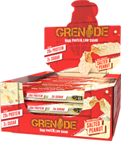 Grenade Carb Killa Protein Bar Cacahuètes salées Chocolat blanc (12 x 60 g)