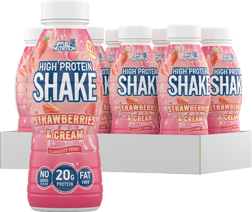 Applied Nutrition High Protein Shake Strawberry & Cream (8 x 330 ml)
