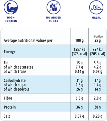 Kaimun Protein Bars Double Choc (12 x 55 g)-3