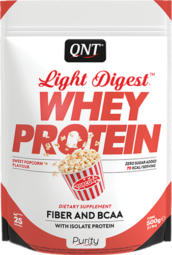 QNT Light Digest Whey Protein Popcorn sucré (500 g)