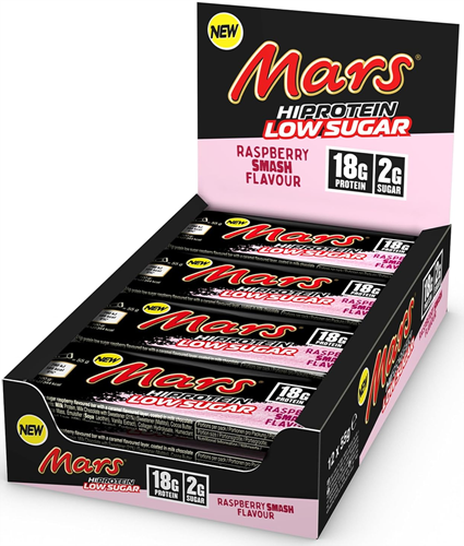 Mars HiProtein Low Sugar Raspberry Smash (12 x 55 g)