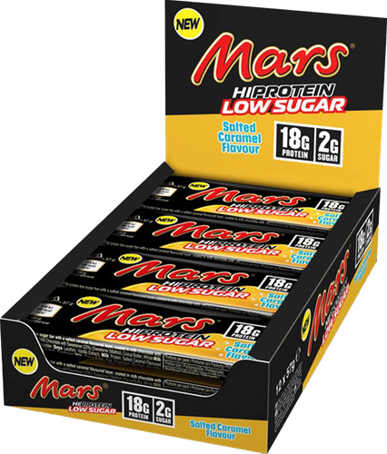 Mars HiProtein Low Sugar Caramel salé (12 x 57 g)