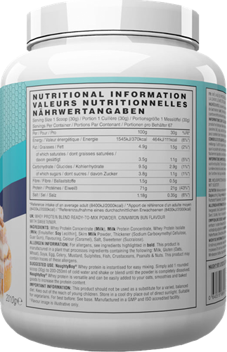 Naughty Boy Advanced Whey Cinnamon Bun (2010 g)-2