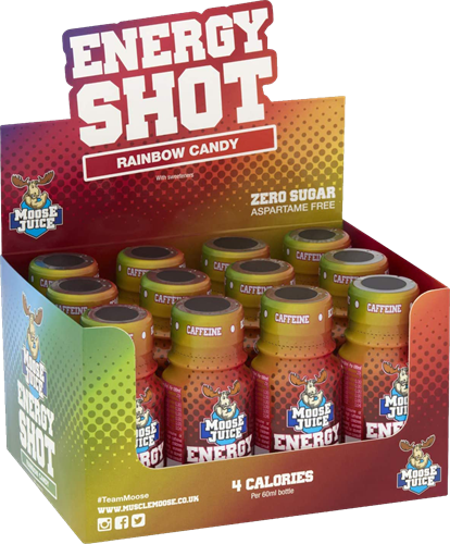 Muscle Moose Energy Shots Rainbow Candy (12 x 60 ml)