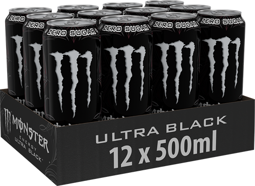 Monster Energy Ultra Black (12 x 500 ml)