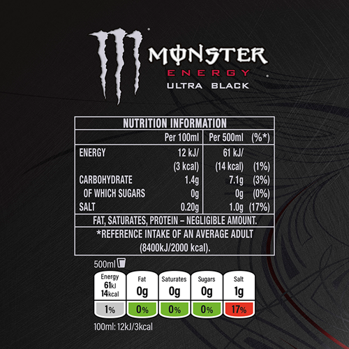 Monster Energy Ultra Black (1 x 500 ml)-2