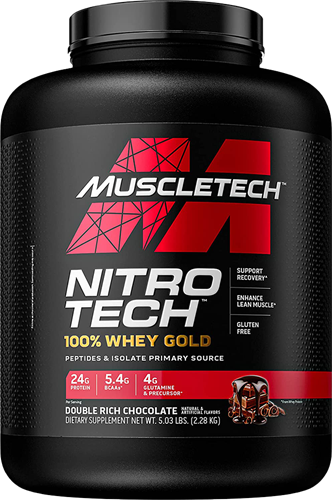 MuscleTech Nitro Tech 100% Whey Gold Double Rich Chocolate (2270 g)