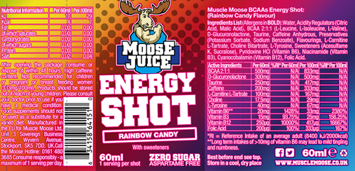 Muscle Moose Energy Shots Rainbow Candy (12 x 60 ml)-3