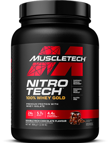 MuscleTech Nitro Tech 100% Whey Gold Double Rich Chocolate (908 g)