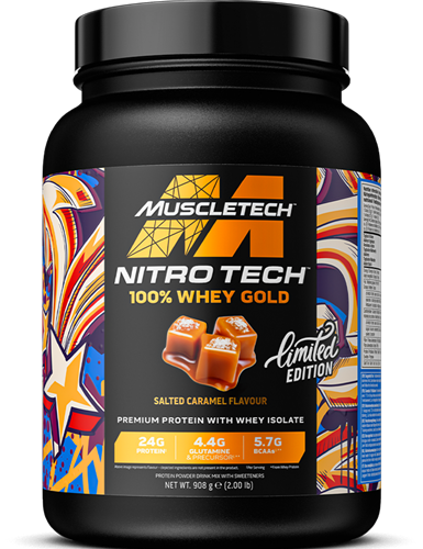 MuscleTech Nitro Tech 100% Whey Gold Caramel salé (908 g)